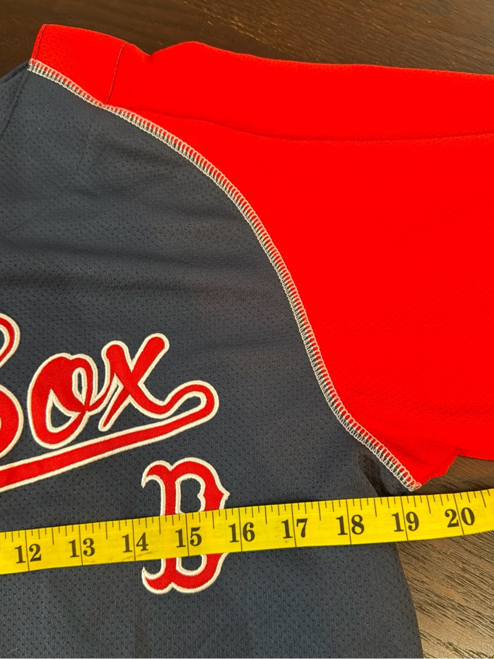 Red Sox Navy and Red Raglan Baseball Jersey - Picture 5 of 7